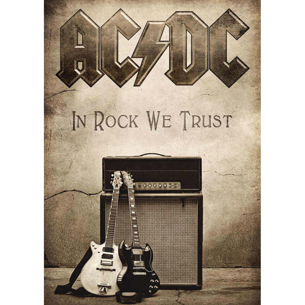 Плакат AC/DC (In Rock We Trust)