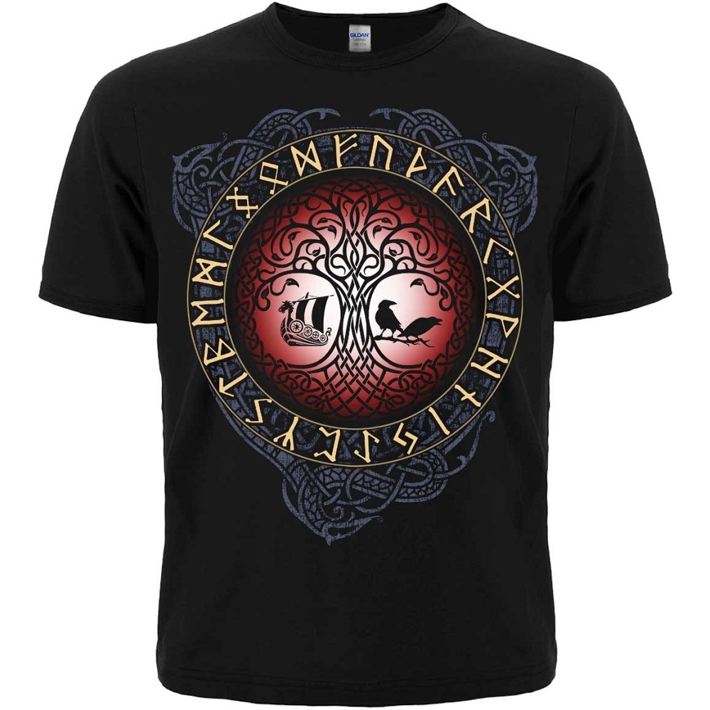 Футболка Дерево Жизни (Рунический компас Вегвизир)
