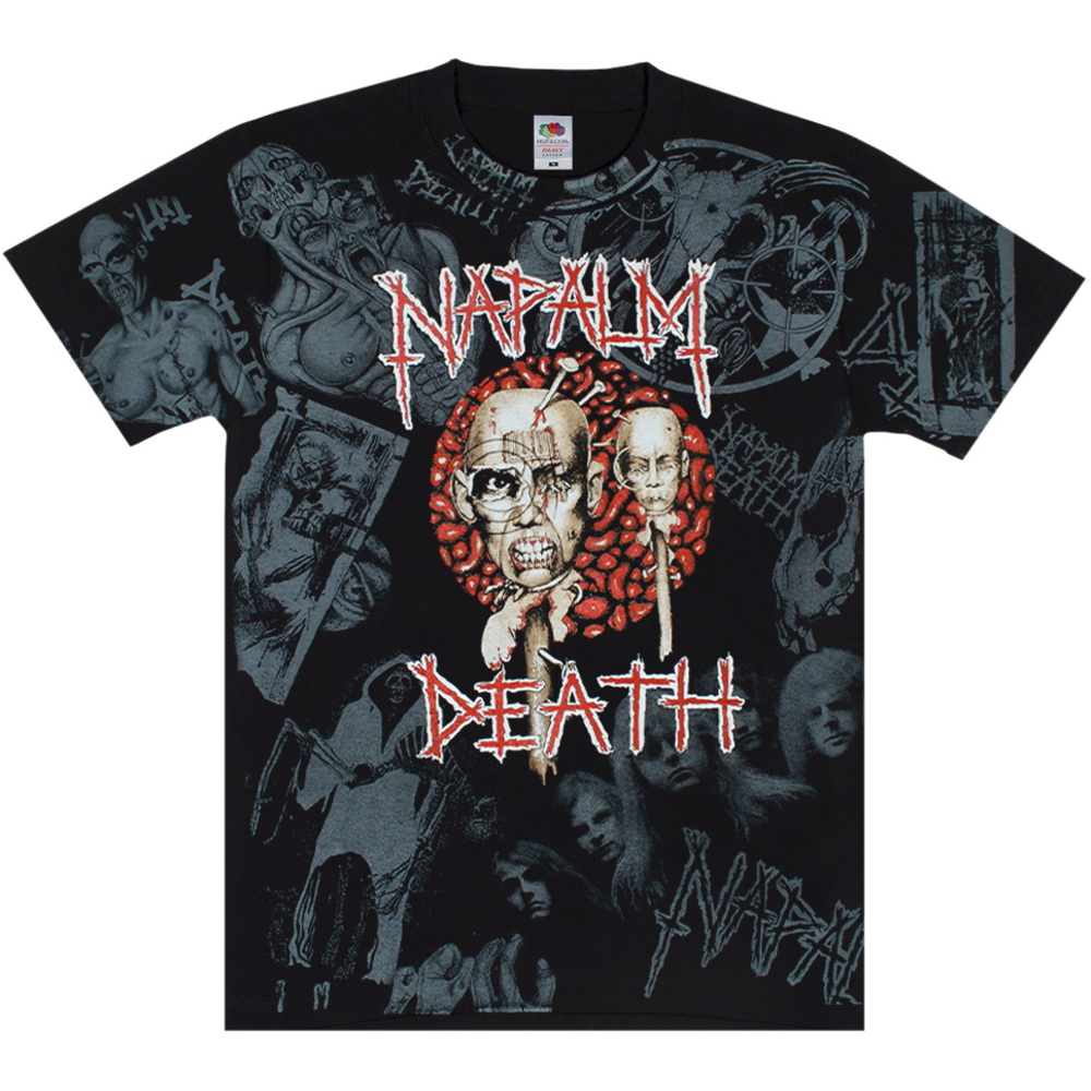 Футболка Full print Napalm Death (European Tour 1994) black t-shirt (EU-P)