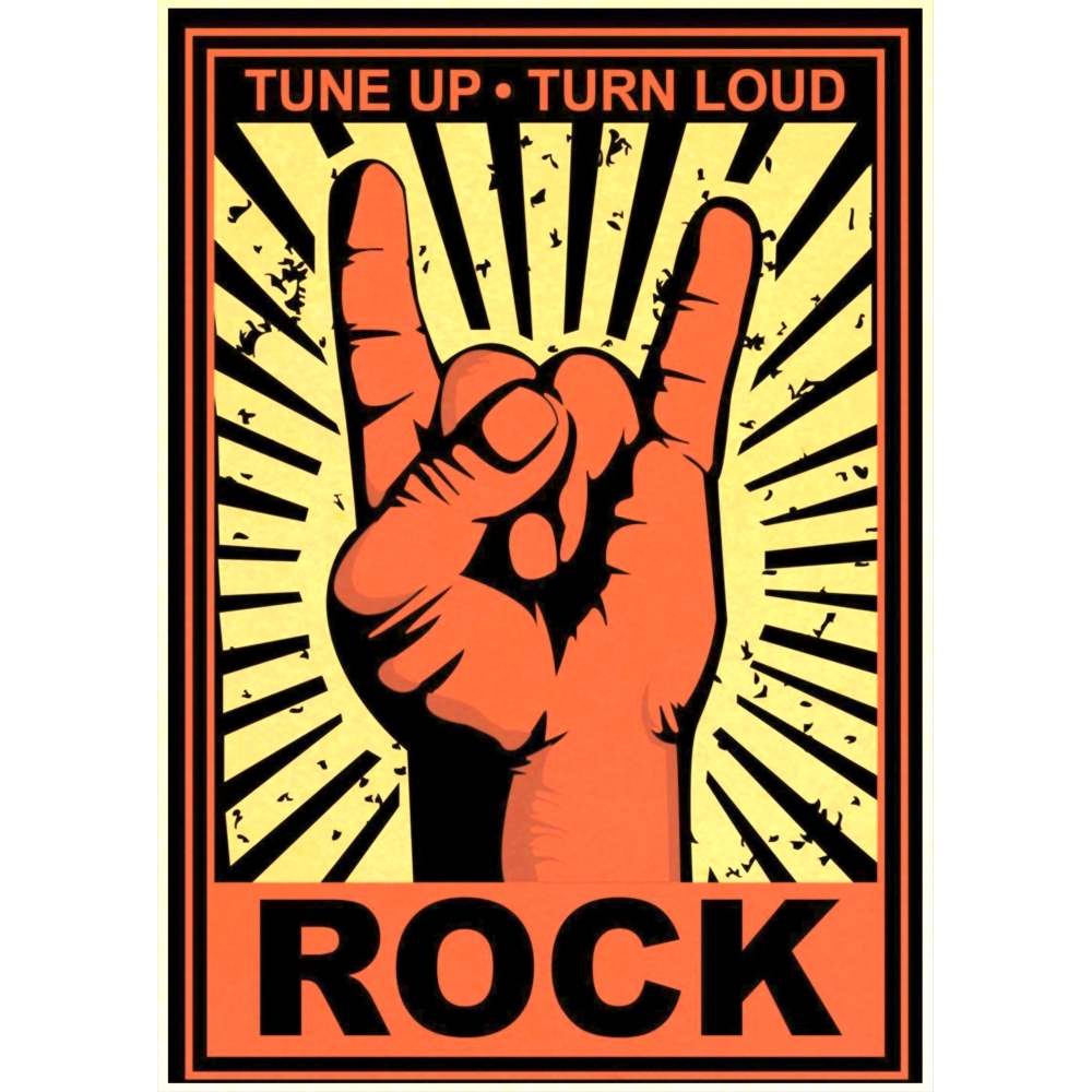 Плакат Rock (Tune Up, Turn Loud) Плакат Rock (Tune Up, Turn Loud)