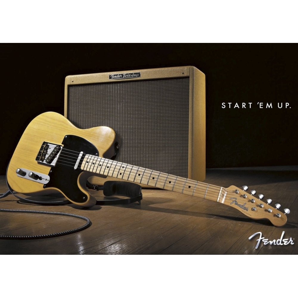 Плакат Fender - Start 'Em Up
