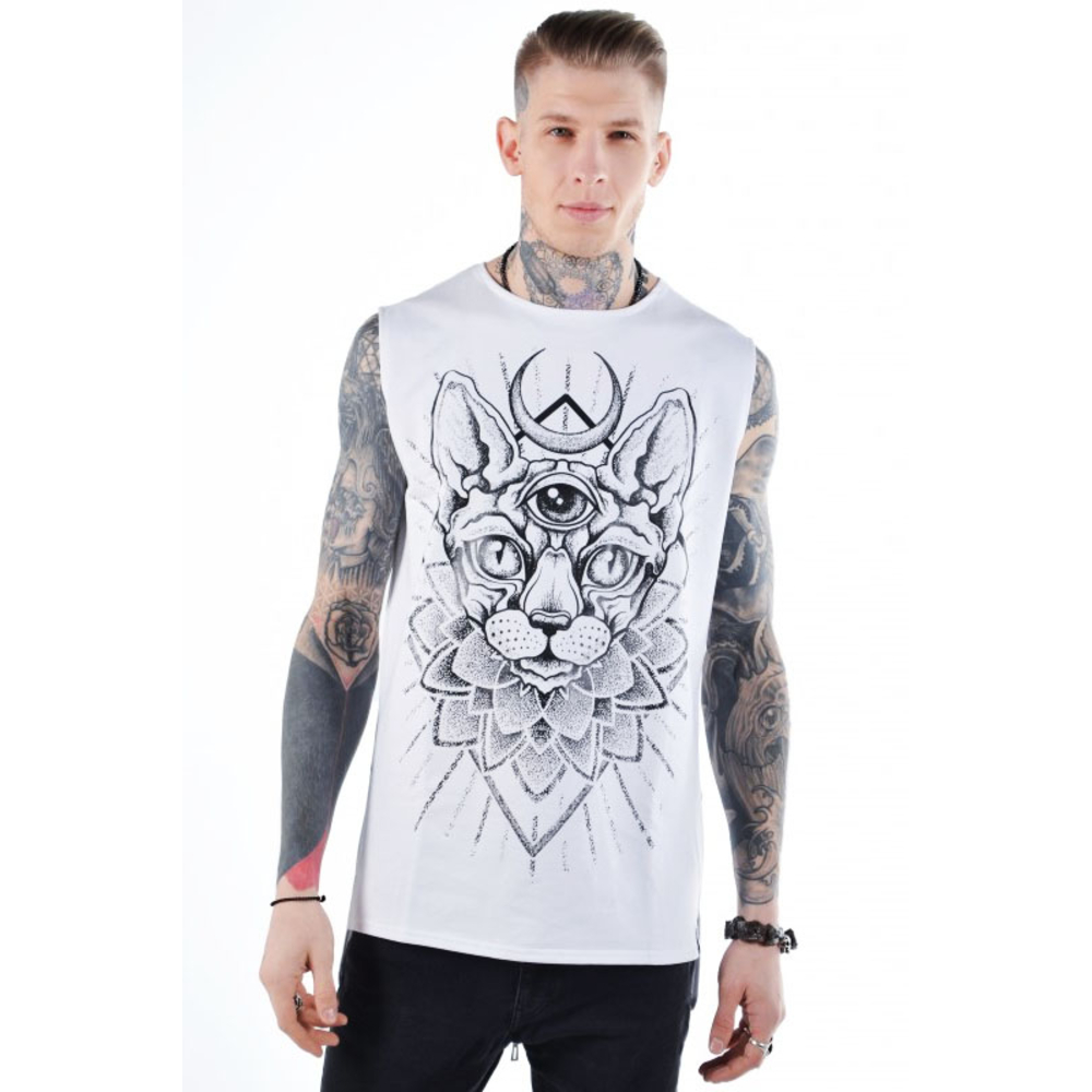 Удлиненная безрукавка Sphynx белая (Urbanist)