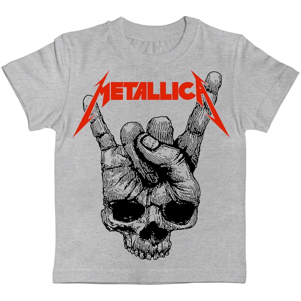 Детская футболка (Skull Sign of the Horns) меланж Детская футболка (Skull Sign of the Horns) меланж