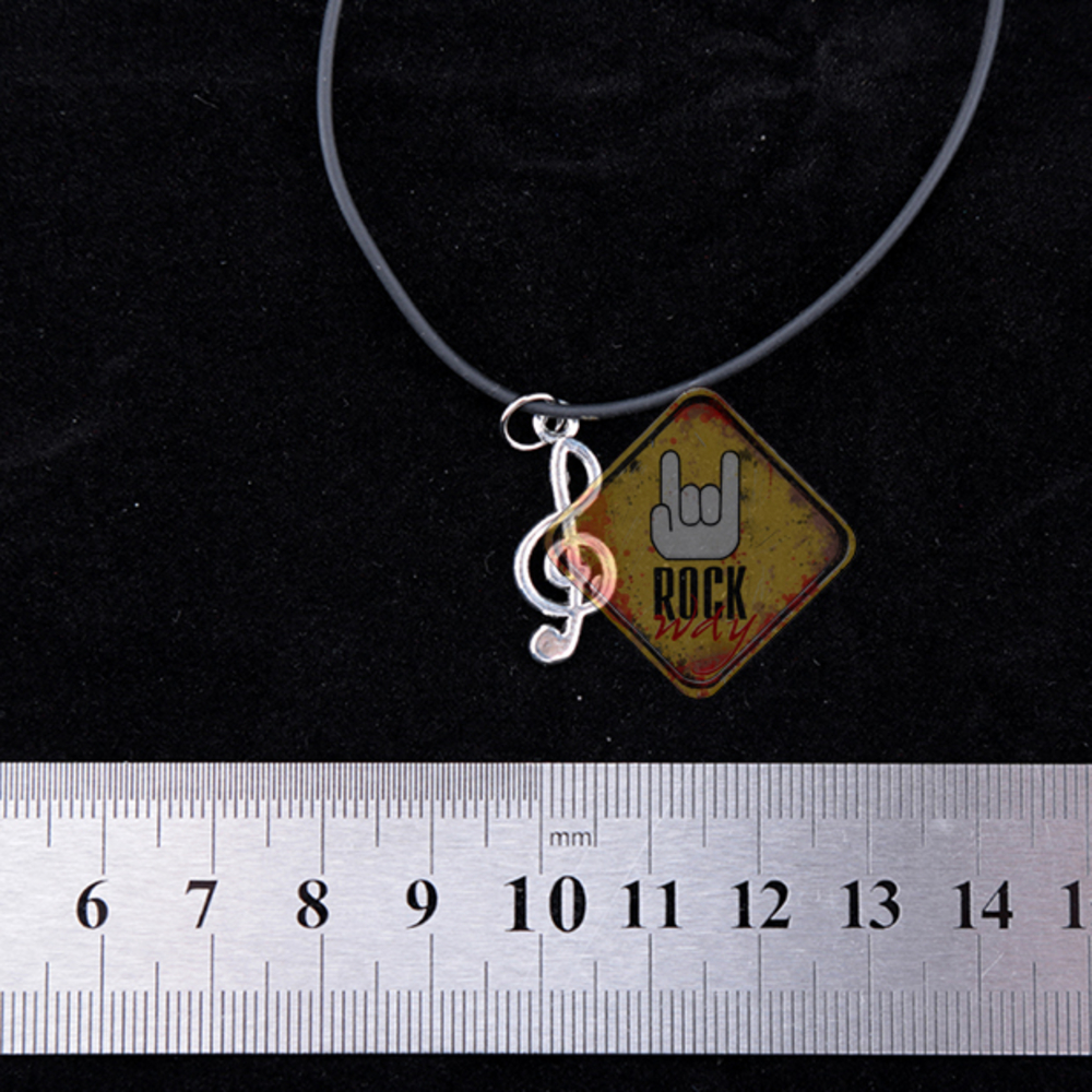 Кулон Скрипичный ключ (серебряный цвет)
