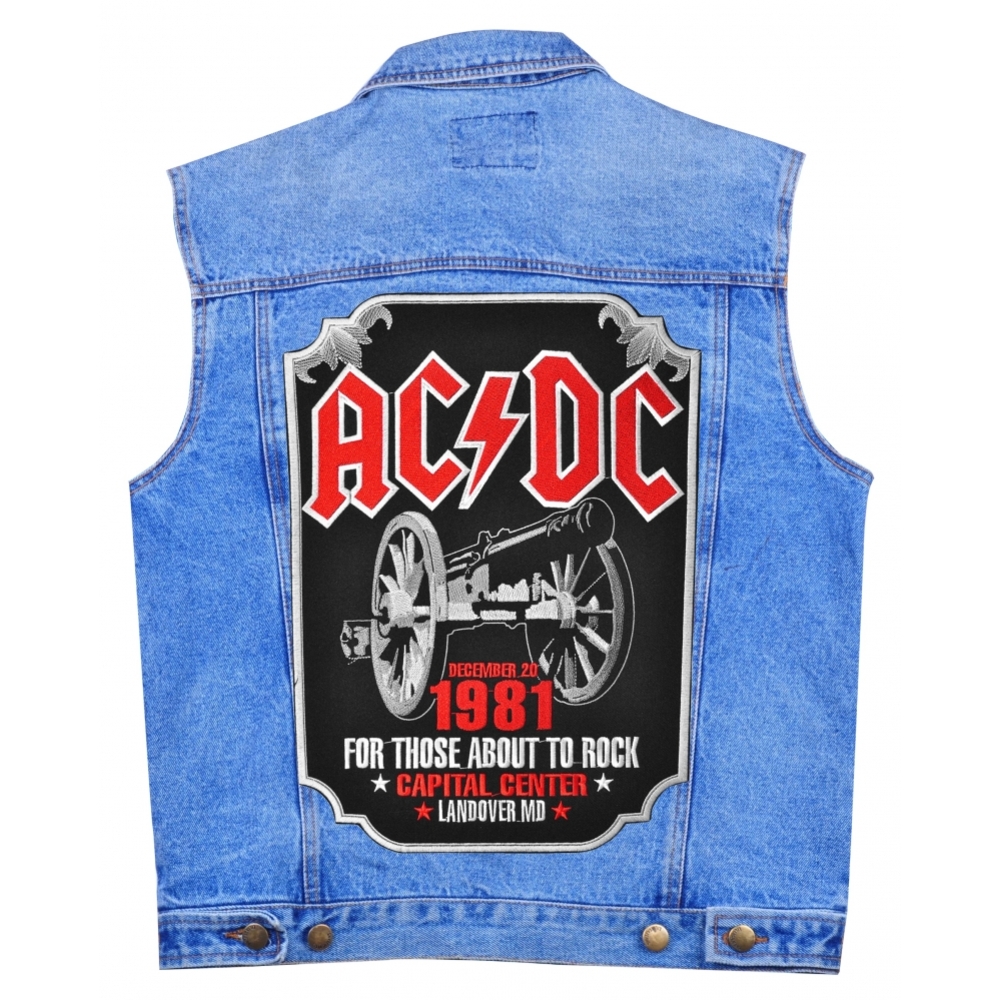 Нашивка наспинная AC/DC "For Those About To Rock"