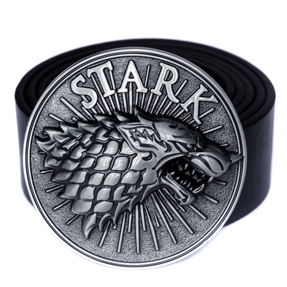 Пряжка Game Of Thrones (Дом Старков), Комплект поставки товара Пряжка + ремень (натуральная кожа)