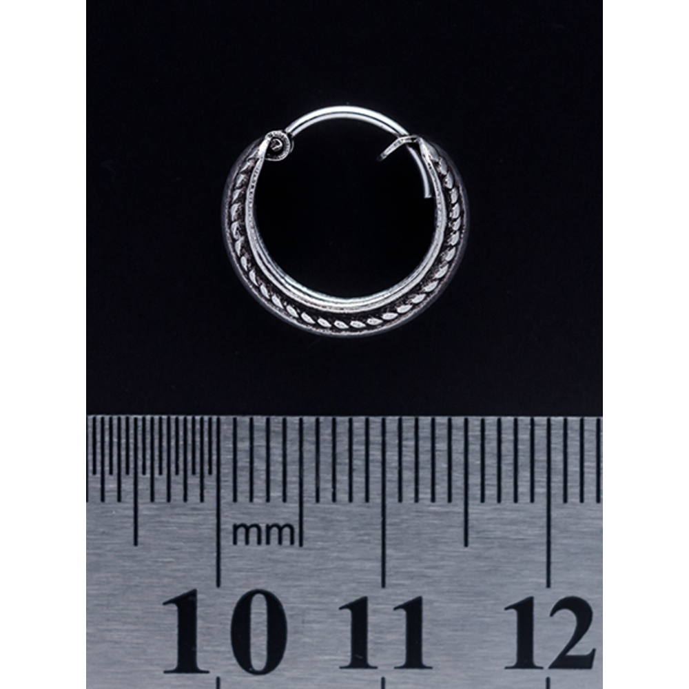 Серьга, кольцо пиратское с узором (eas-039)