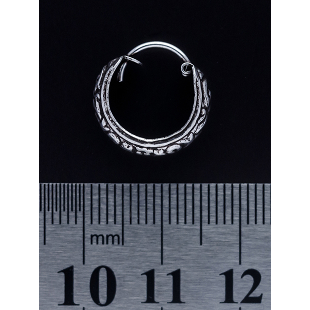 Серьга, кольцо пиратское с узором (eas-038)