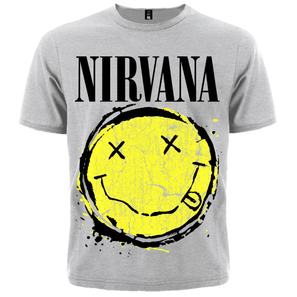 Футболка Nirvana (smile (меланж)) Футболка Nirvana (smile (меланж))