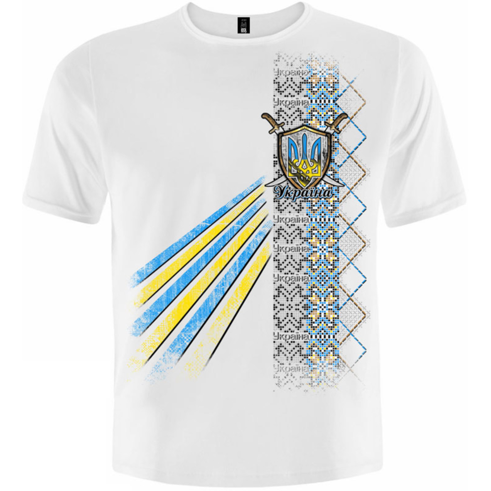 Футболка Тризуб (Візерунок (біла футболка)) Футболка Тризуб (Візерунок (біла футболка))