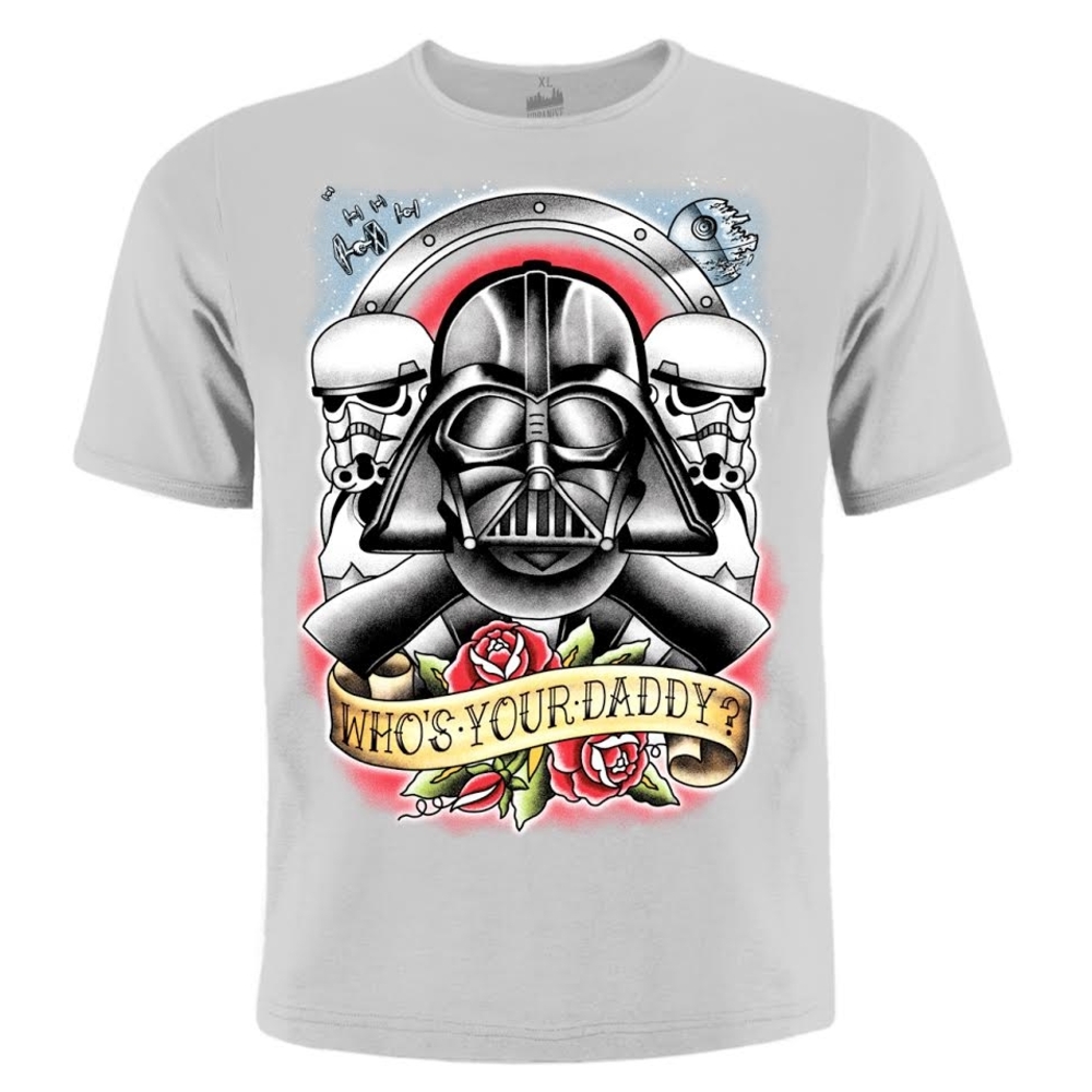 Футболка Star Wars "Who's your daddy" Grey Urbanist Футболка Star Wars "Who's your daddy" Grey Urbanist