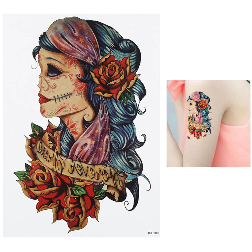 Временная тату Muerte (old school) (HB-288, 21x15 см)