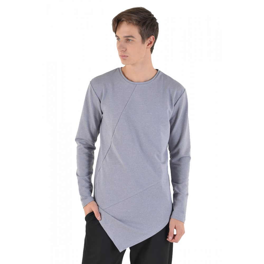 Лонгслів світло-сірий unisex