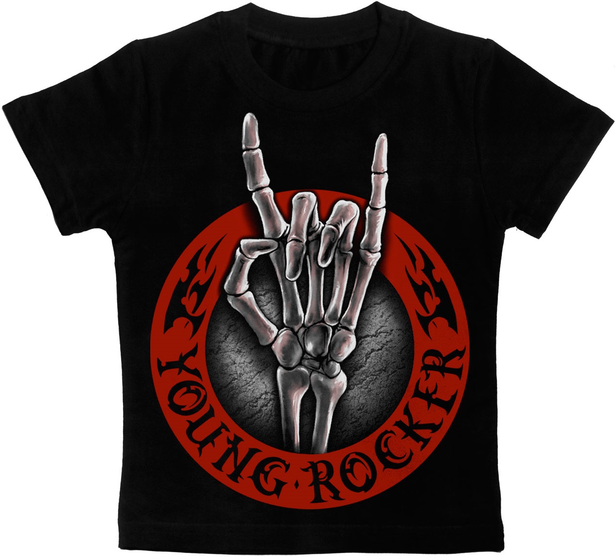 Детская футболка Young Rocker черная