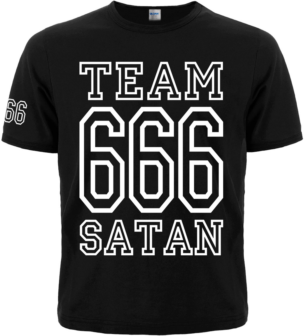 Футболка Team Satan - 666 (white)