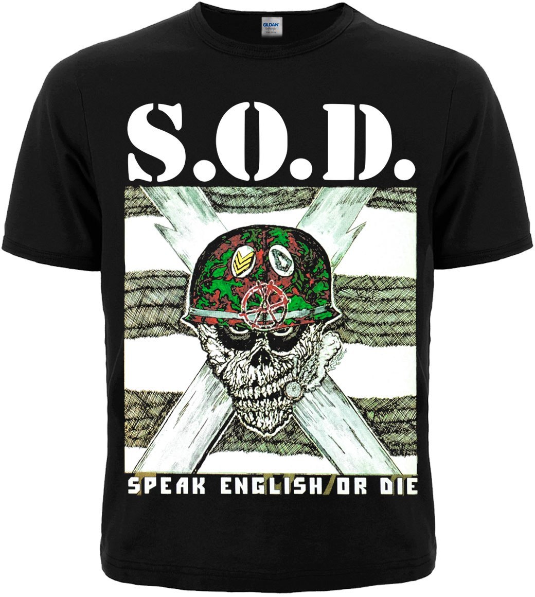 Футболка S.O.D. "Speak English or Die"