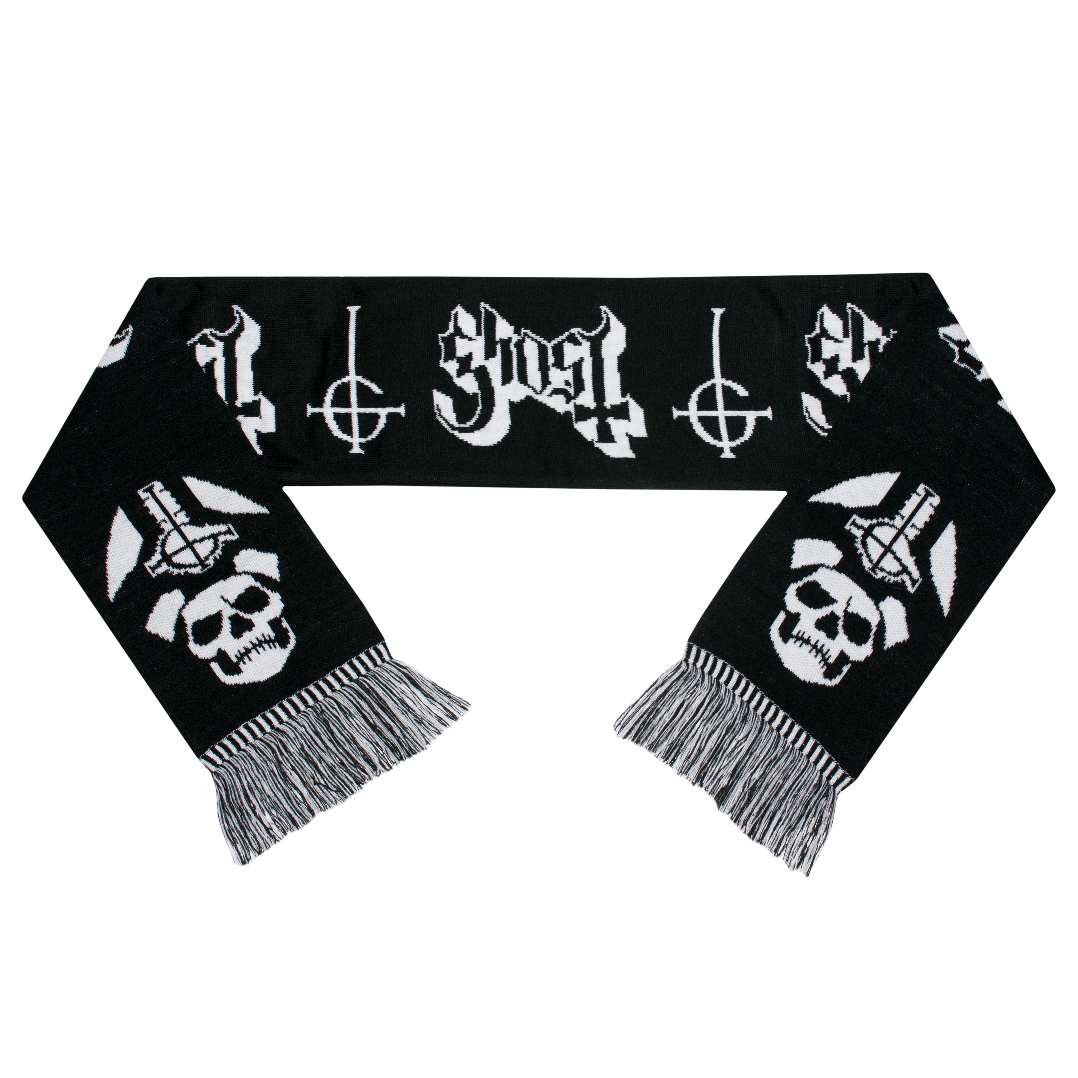 Шарф Ghost (logo and Papa Emeritus skulls)