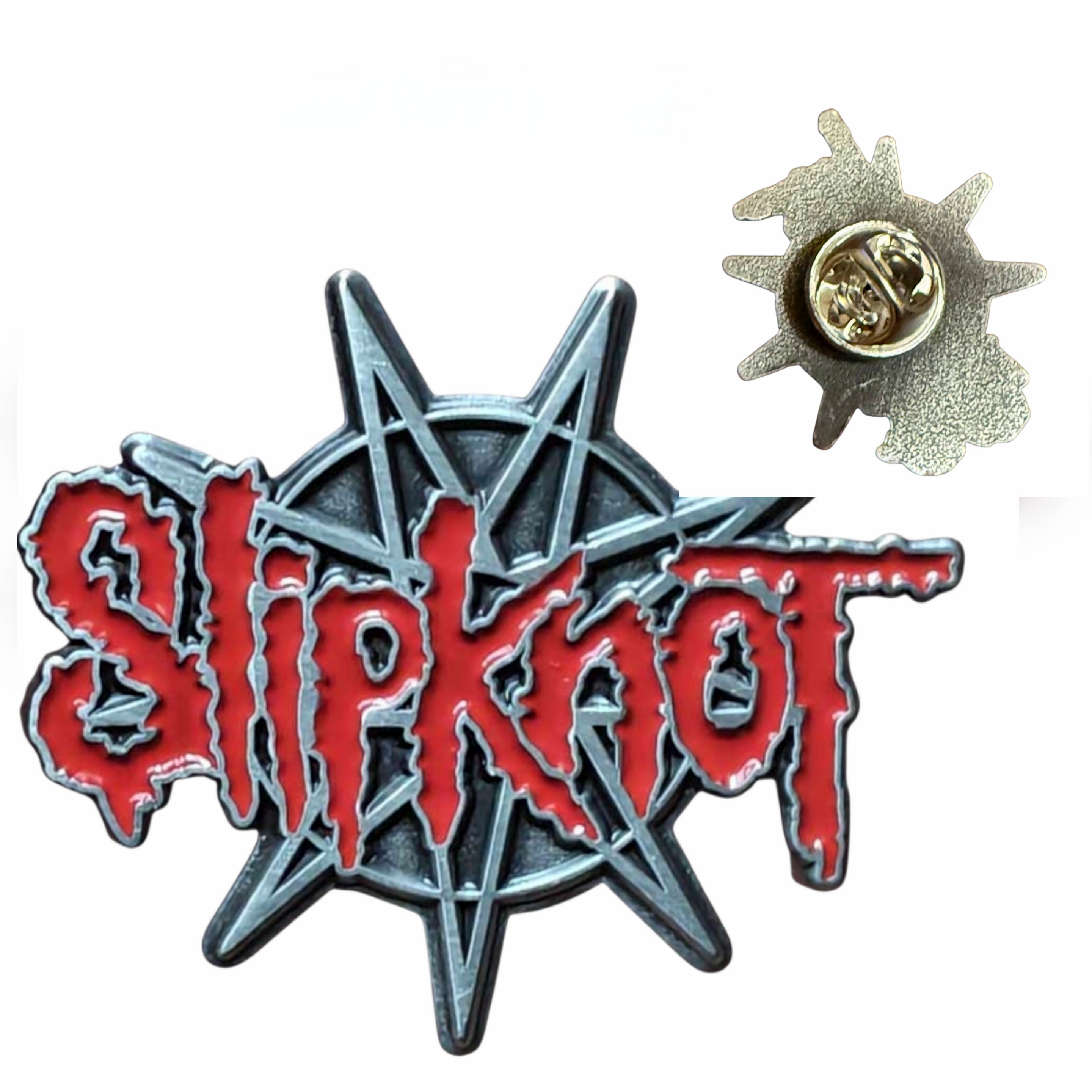 Пін Slipknot (logo on star) (pncn-046) Пін Slipknot (logo on star) (pncn-046)