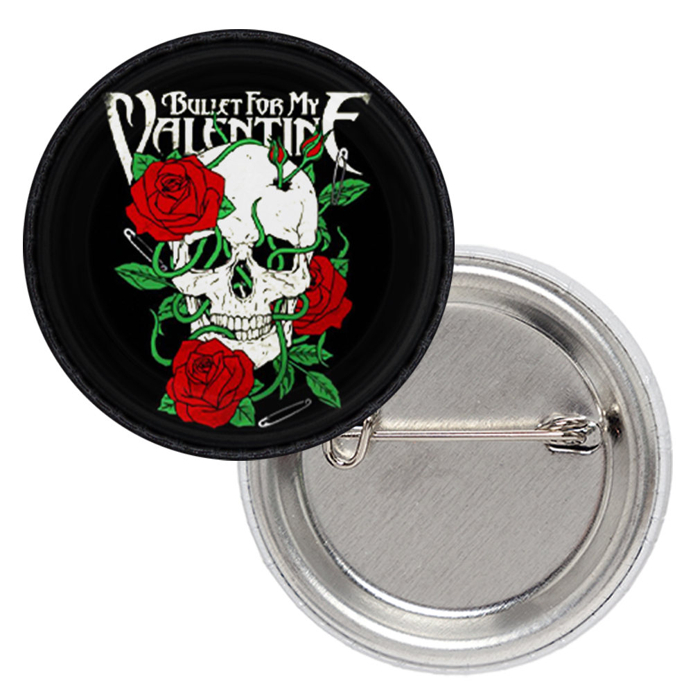 Значок Bullet For My Valentine (rose and skull) Значок Bullet For My Valentine (rose and skull)