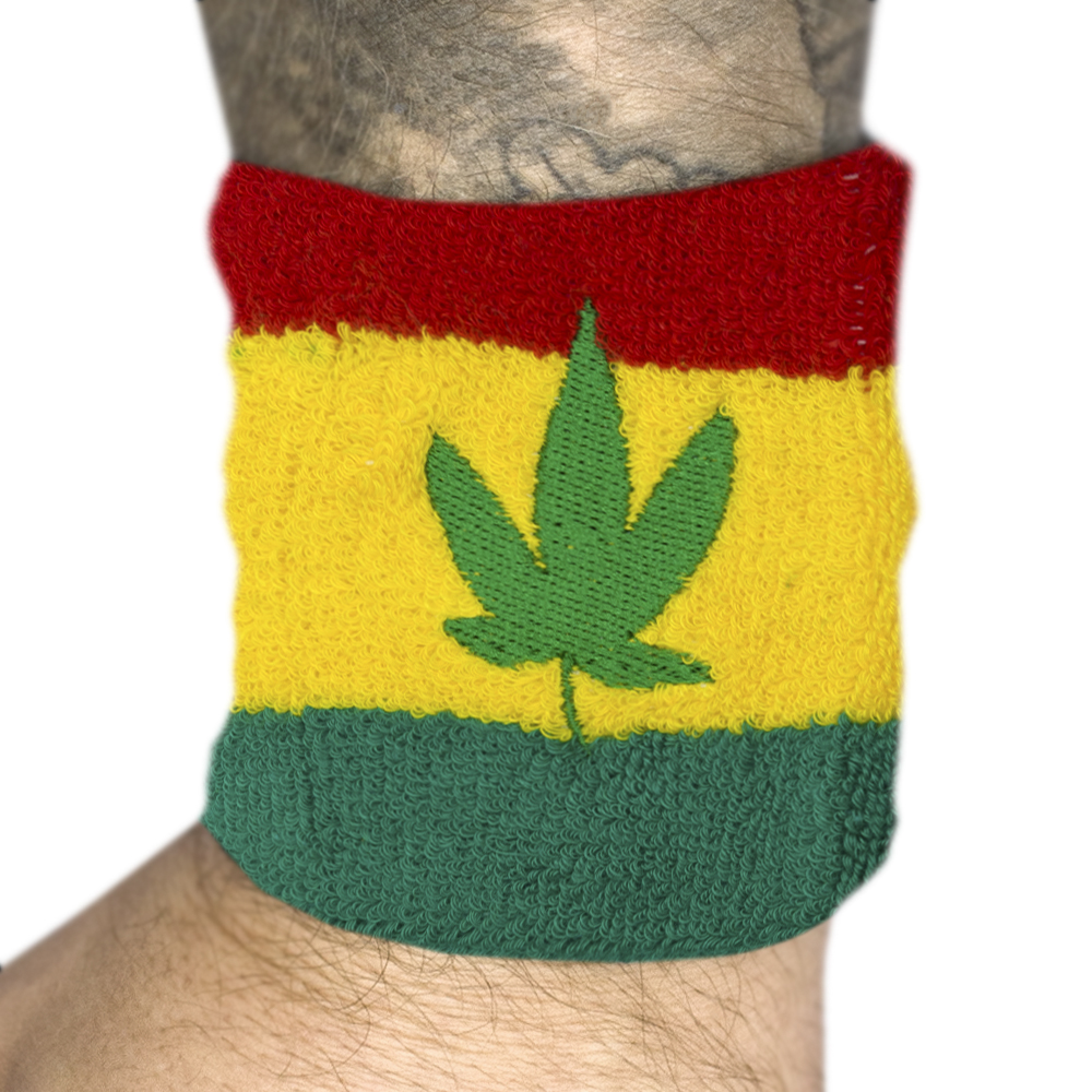 Напульсник махровий GENERIC - RASTA LEAF (wol-047)