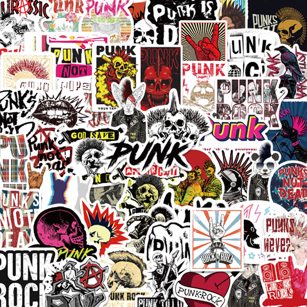 Набір стікерів God Save Punk (stk-104), 51 шт.