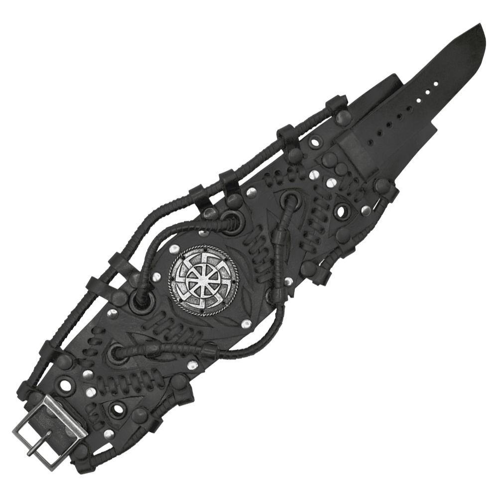 Браслет Стімпанк Коловорот чорний bsp-63 Браслет Стімпанк Коловорот чорний bsp-63