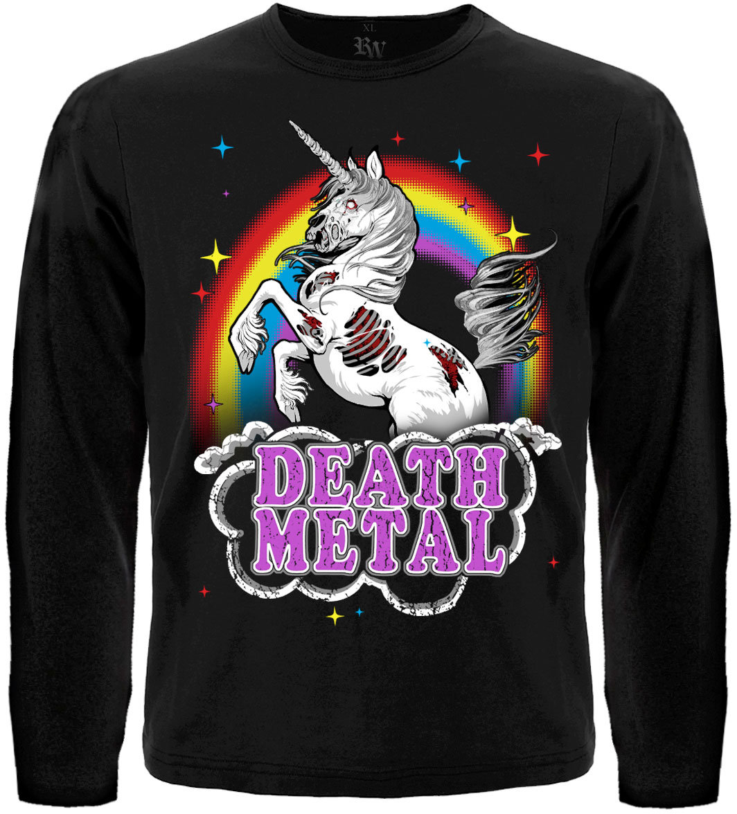 Футболка з довгим рукавом Death Metal (Unicorn)