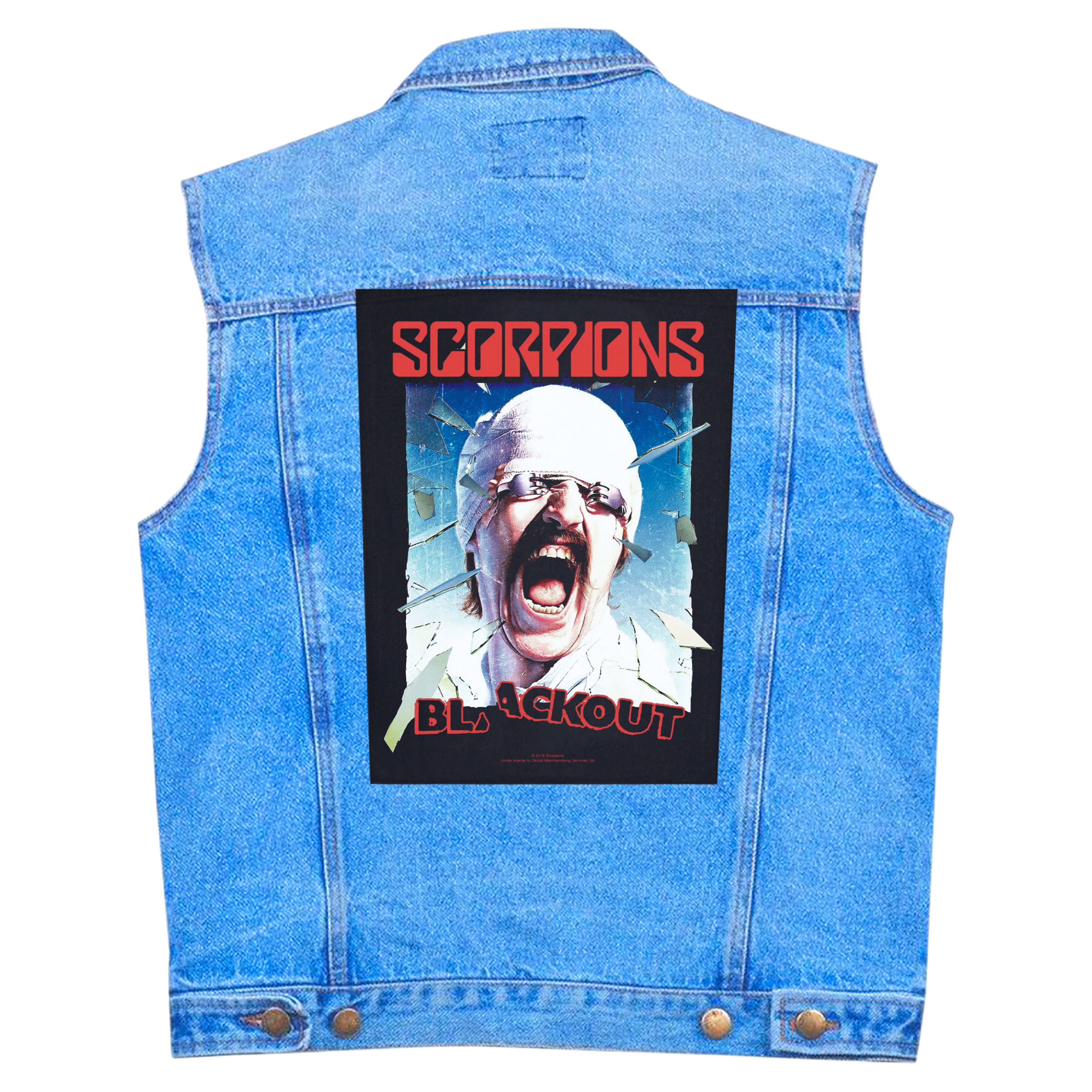 Нашивка наспинна катана SCORPIONS - BLACKOUT (olbp-146)