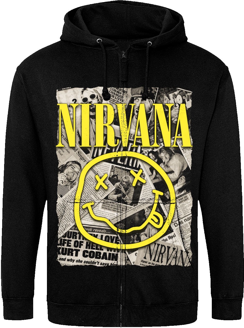 Худі на блискавці Just Hoods - Nirvana (newspaper)