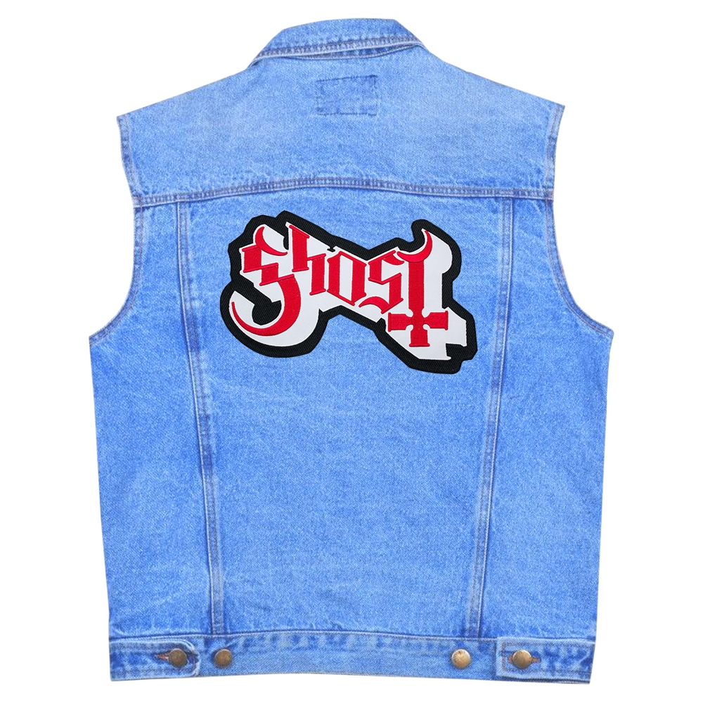 Нашивка термо Ghost (red logo) наспинна (thps-061) Нашивка термо Ghost (red logo) наспинна (thps-061)