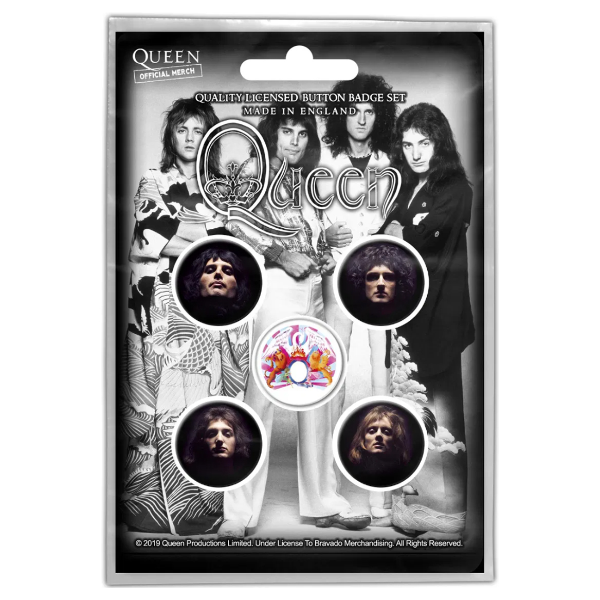 Подарунковий набір значків QUEEN - FACES (iol-071)