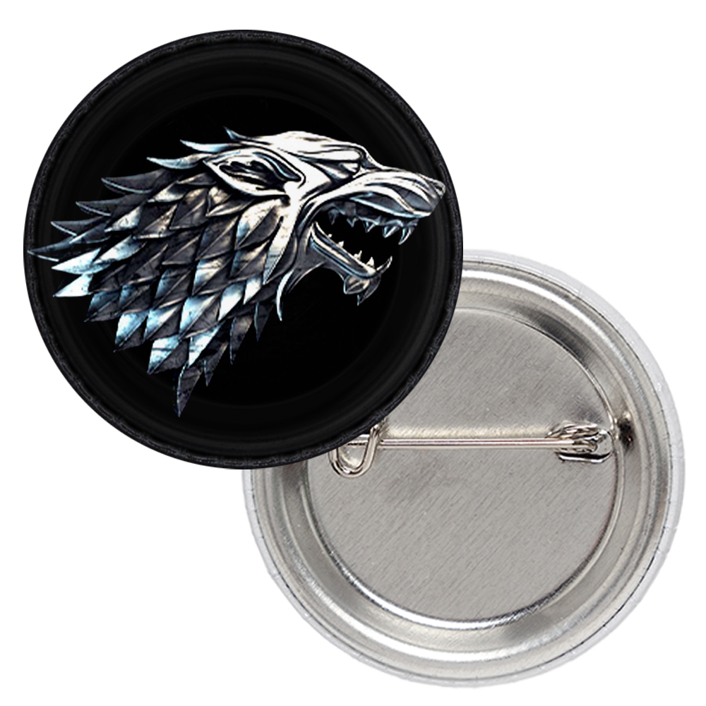 Значок Game of Thrones (Дом Старков) Значок Game of Thrones (Дом Старков)