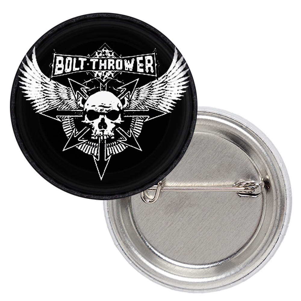 Значок Bolt Thrower (skul and wings logo) Значок Bolt Thrower (skul and wings logo)