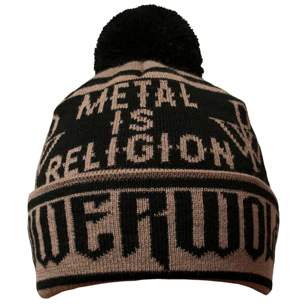 Шапка Powerwolf "Metal Is Religion" c жаккардовым узором