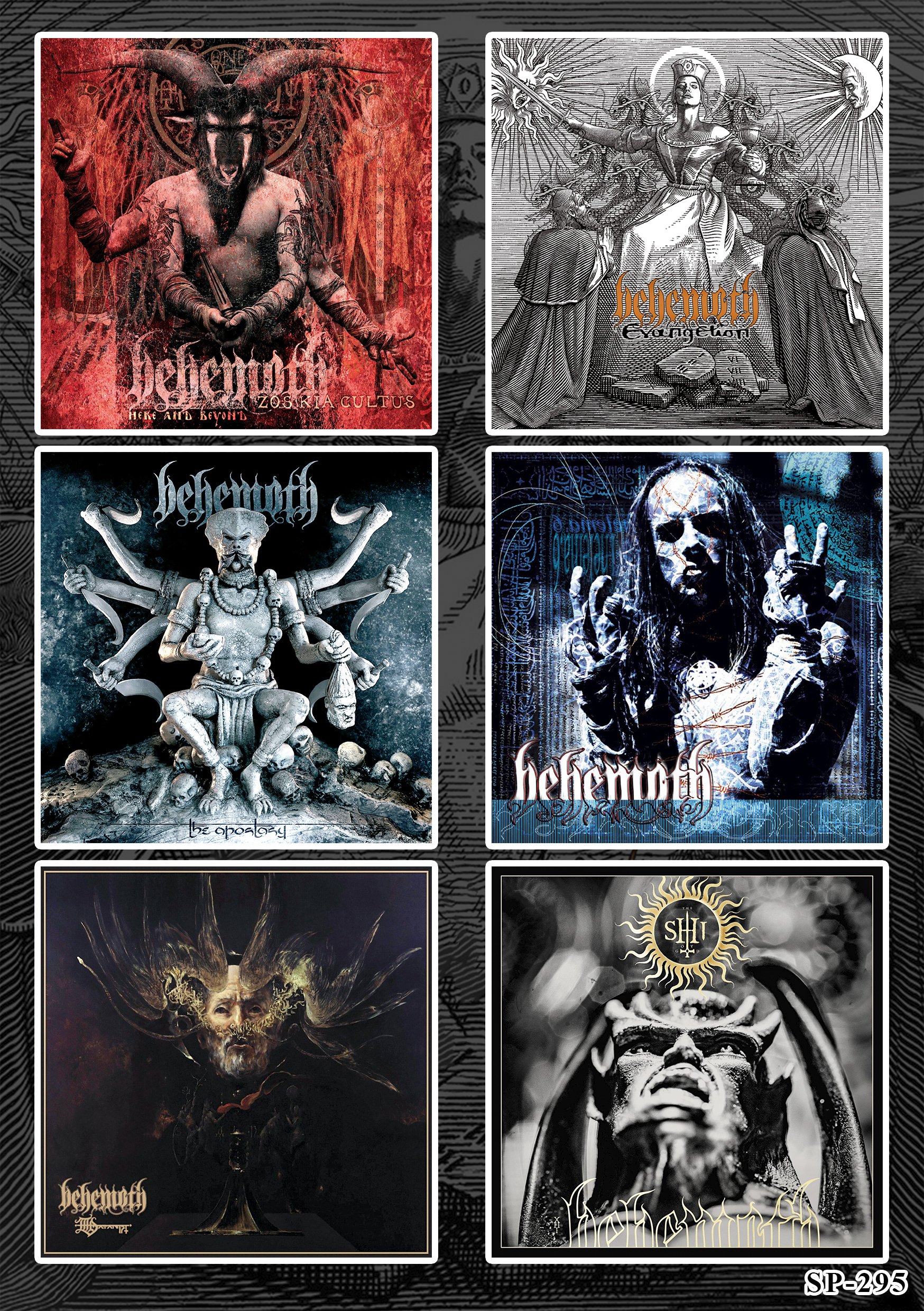 Стікерпак Behemoth (album covers) - SP-295