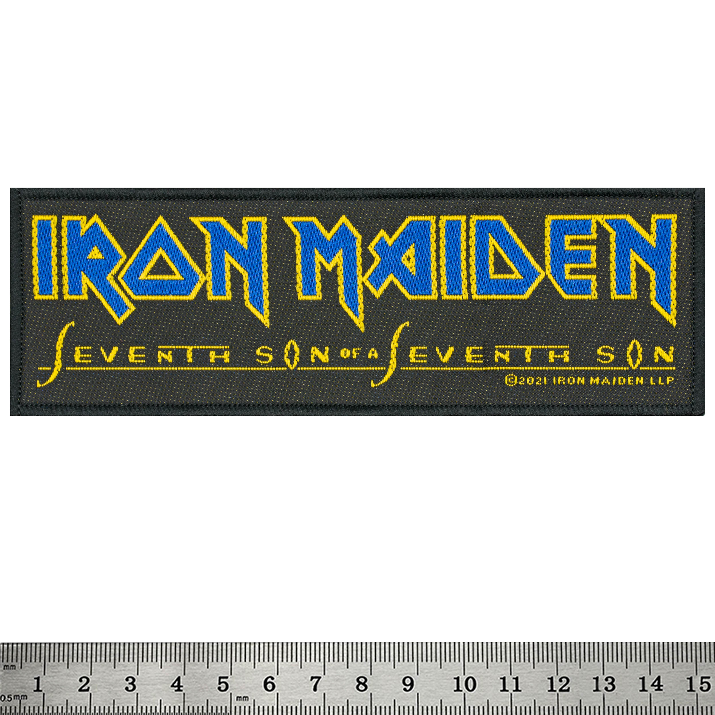 Нашивка ткана IRON MAIDEN - SEVENTH SON LOGO (ofp-392)