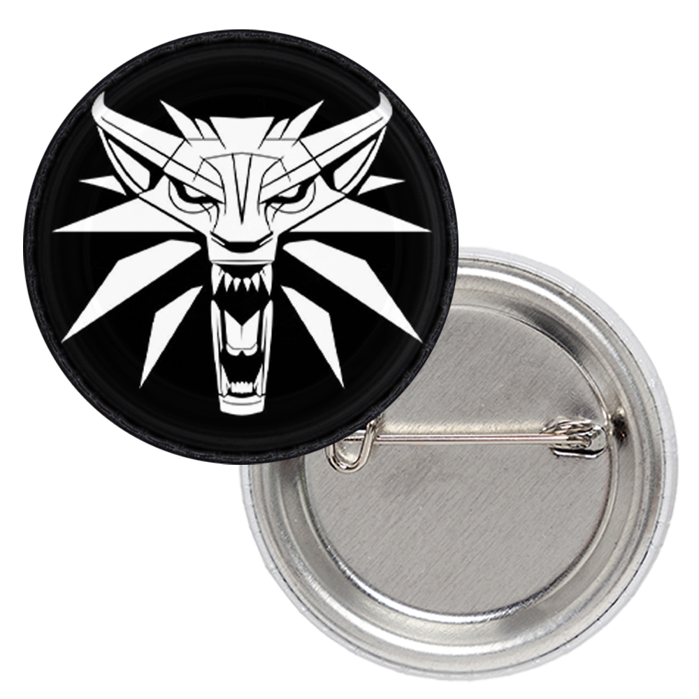Значок The Witcher (black&white logo) Значок The Witcher (black&white logo)