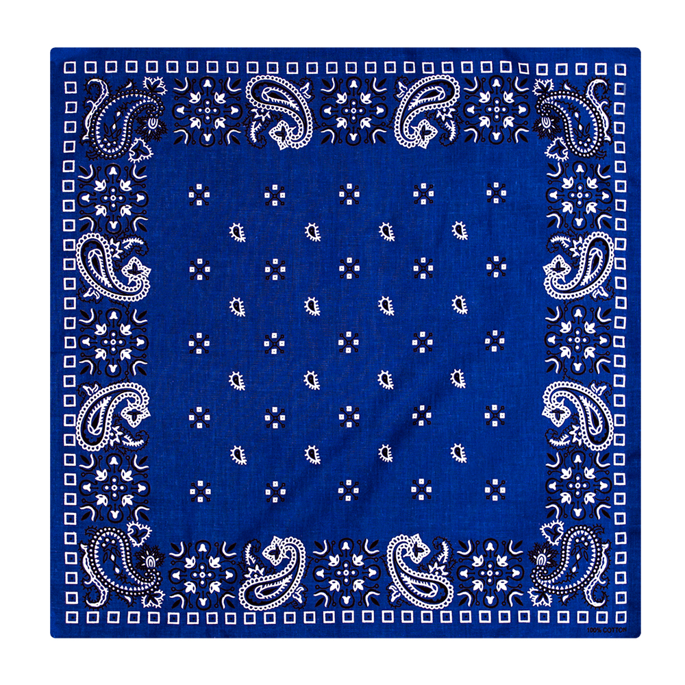 Бандана Турецкий узор на синем фоне