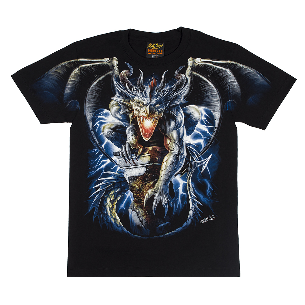 Футболка Горгулья на колонне (светится в темноте)