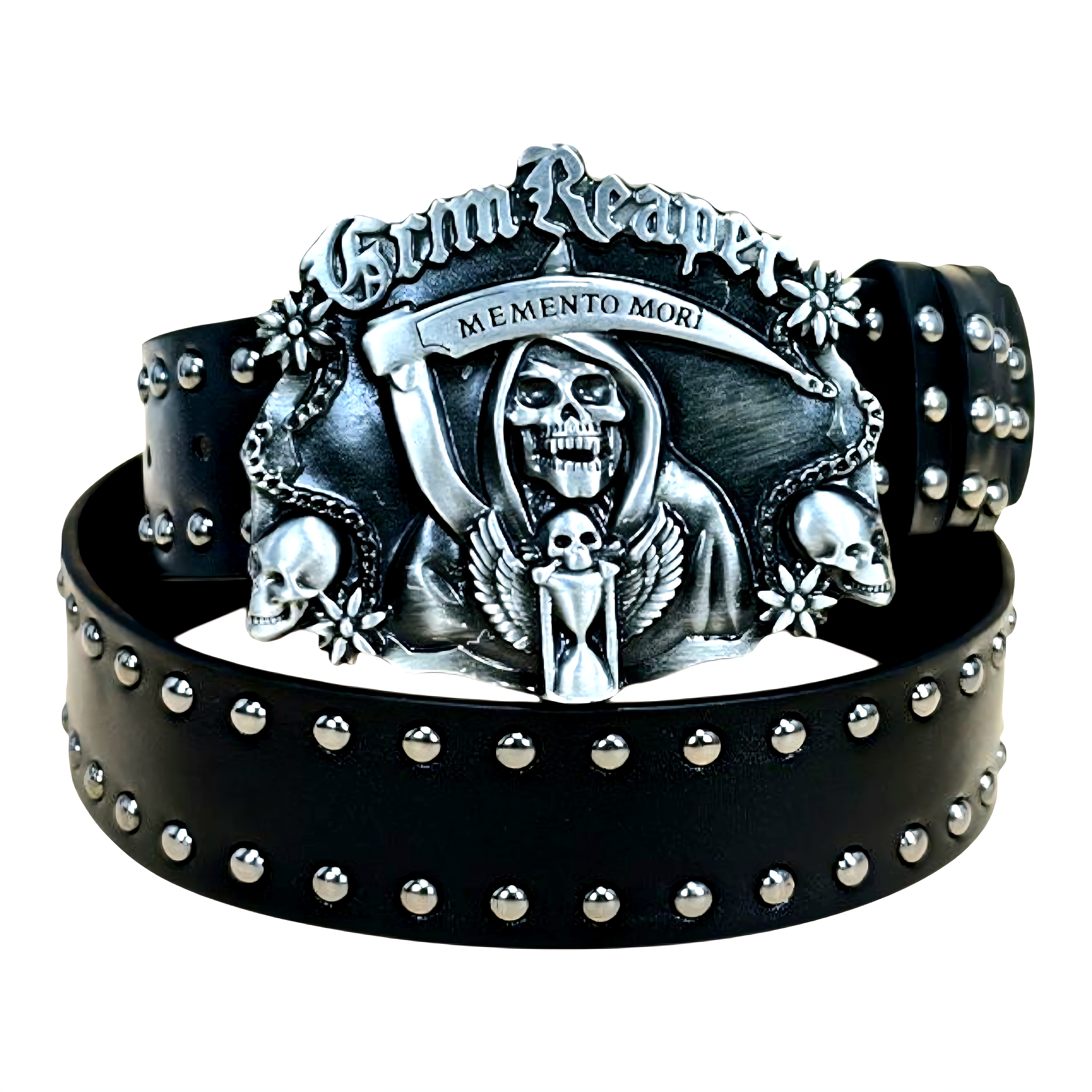 Ремінь з пряжкою Grim Reaper (PU шкіра)