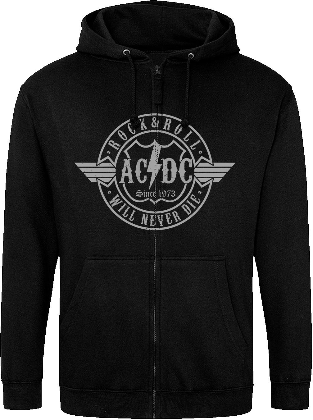 Худі на блискавці Just Hoods - AC/DC "Rock & Roll Will Never Die" Худі на блискавці Just Hoods - AC/DC "Rock & Roll Will Never Die"