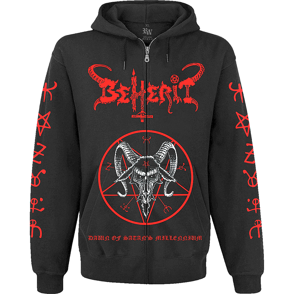 Худі Beherit "Dawn Of Satan’s Millenium" на блискавці