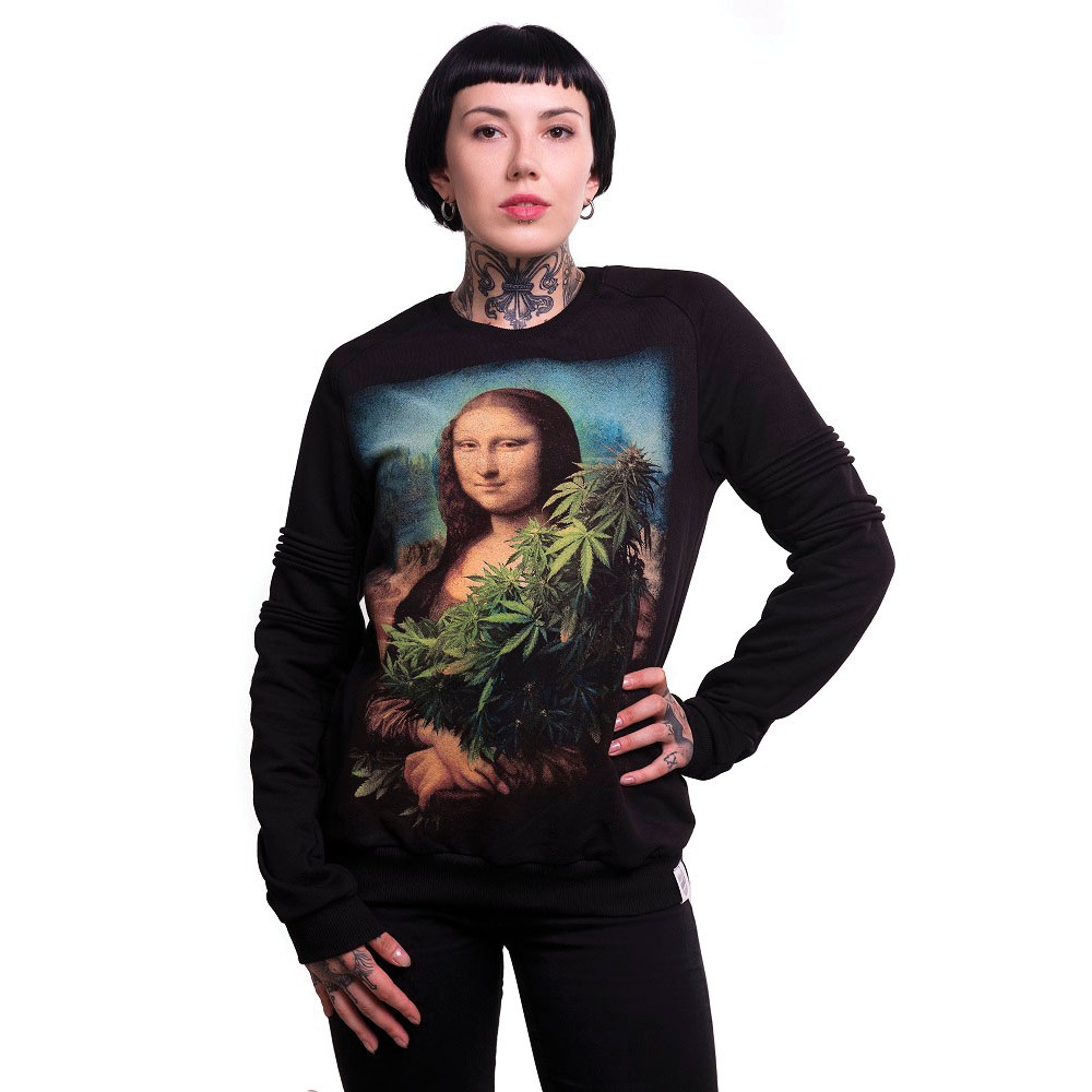 Світшот Urbanist з канабісом Mona Lisa Світшот Urbanist з канабісом Mona Lisa