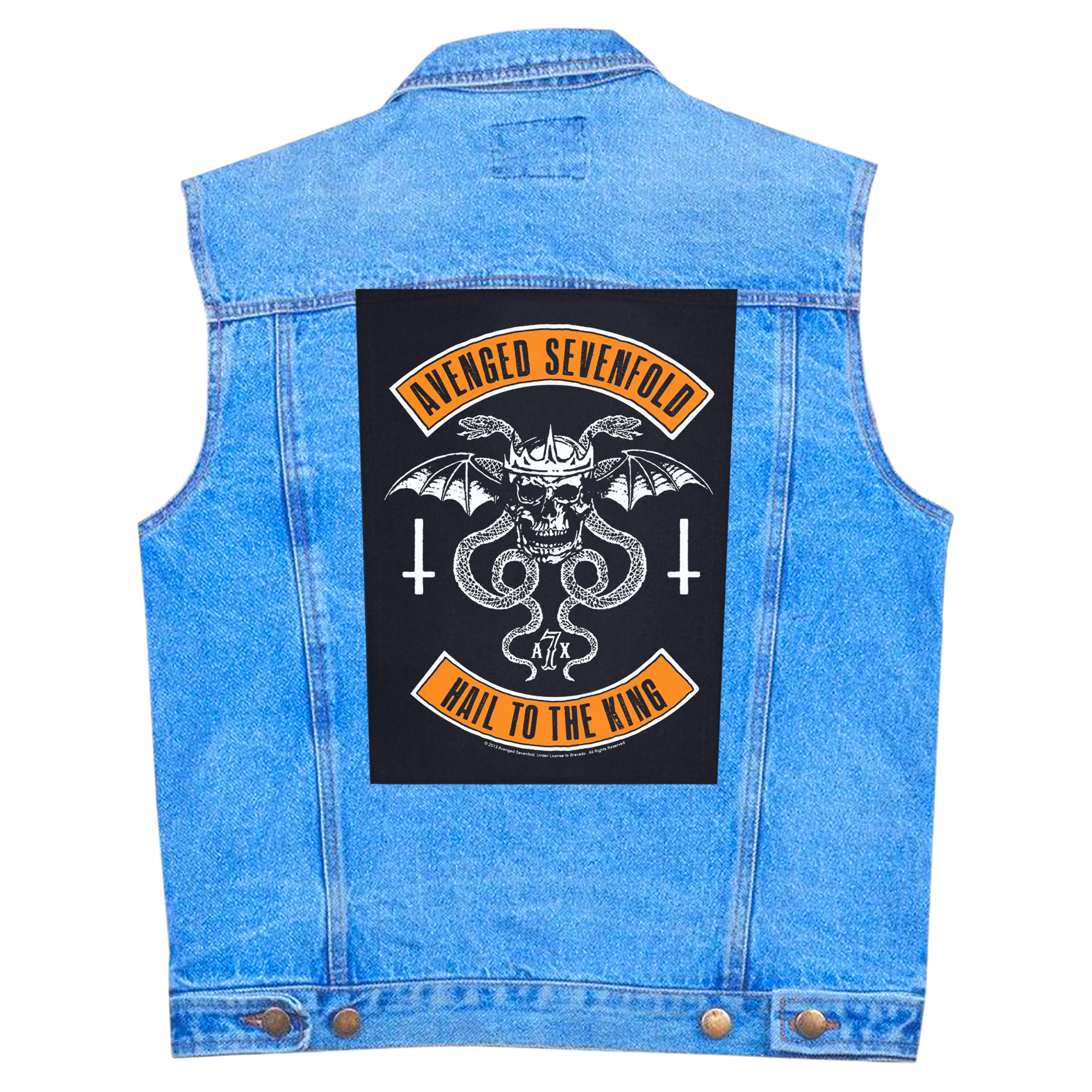 Нашивка наспинна катана AVENGED SEVENFOLD - BIKER (olbp-121)