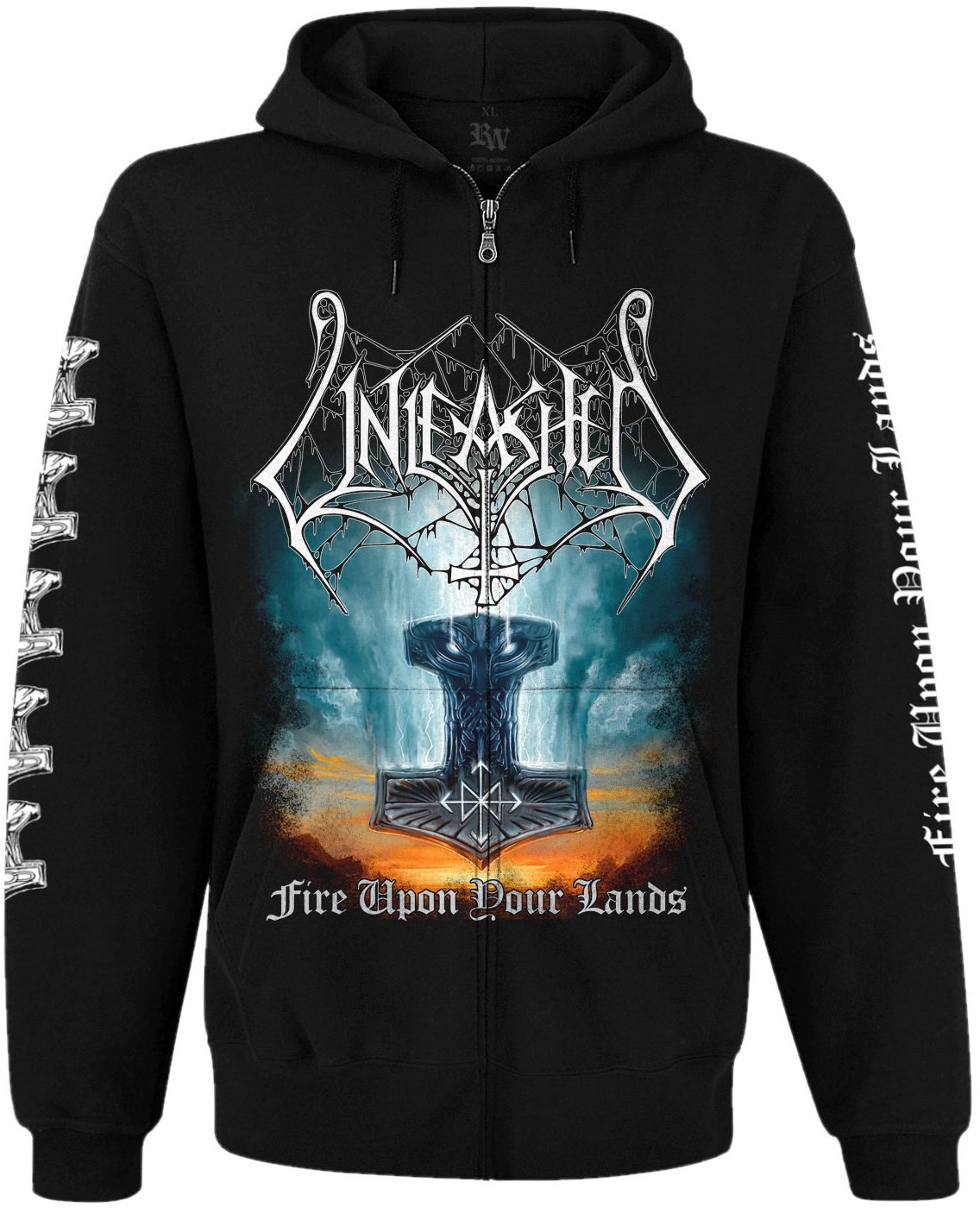 Худі Unleashed "Fire Upon Your Lands" на блискавці