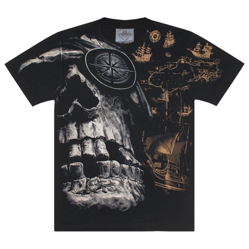 Футболка Піратський череп та карта скарбів (Rock Eagle, Total t-shirt)