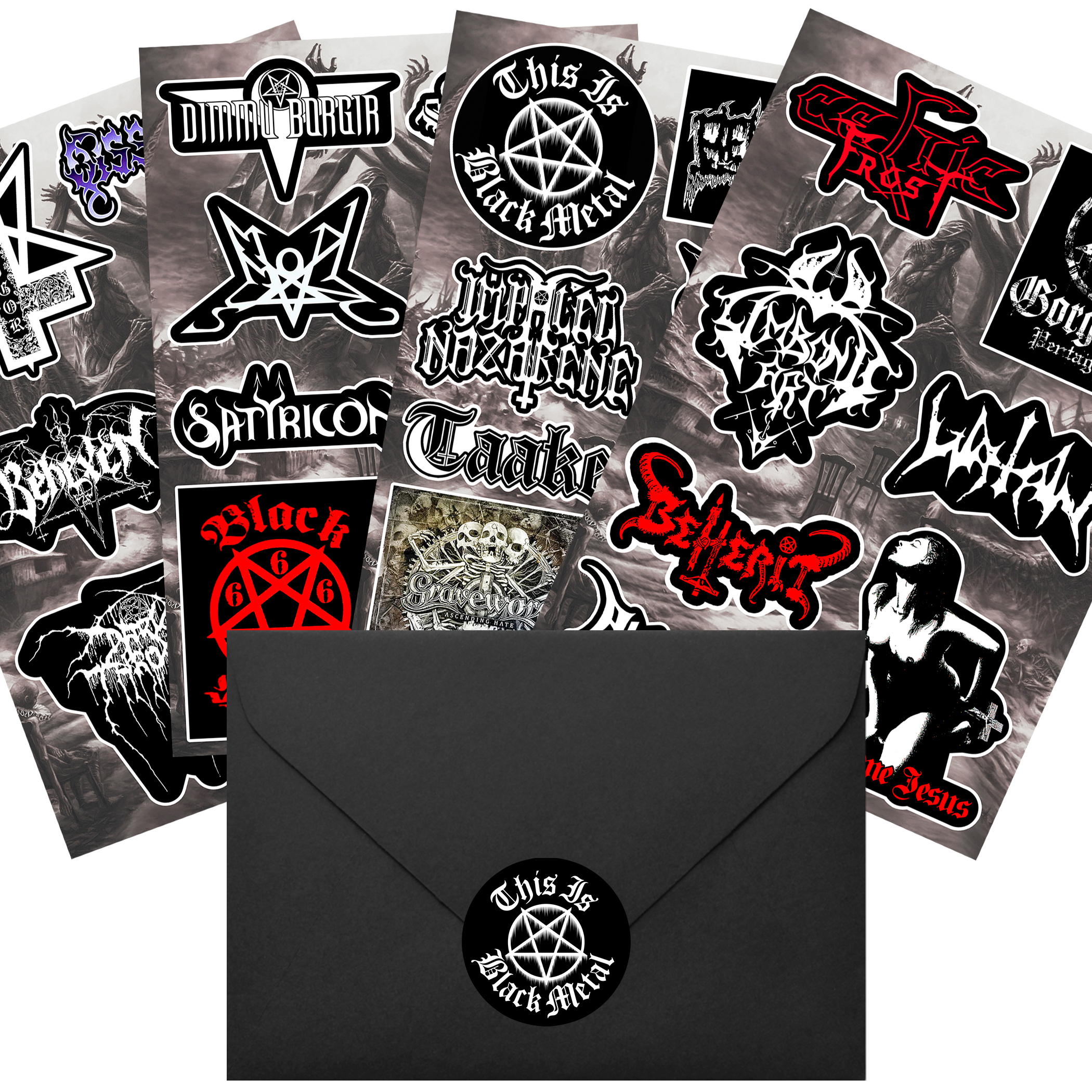 Подарунковий набір стікерпаків Black Metal gsp-002