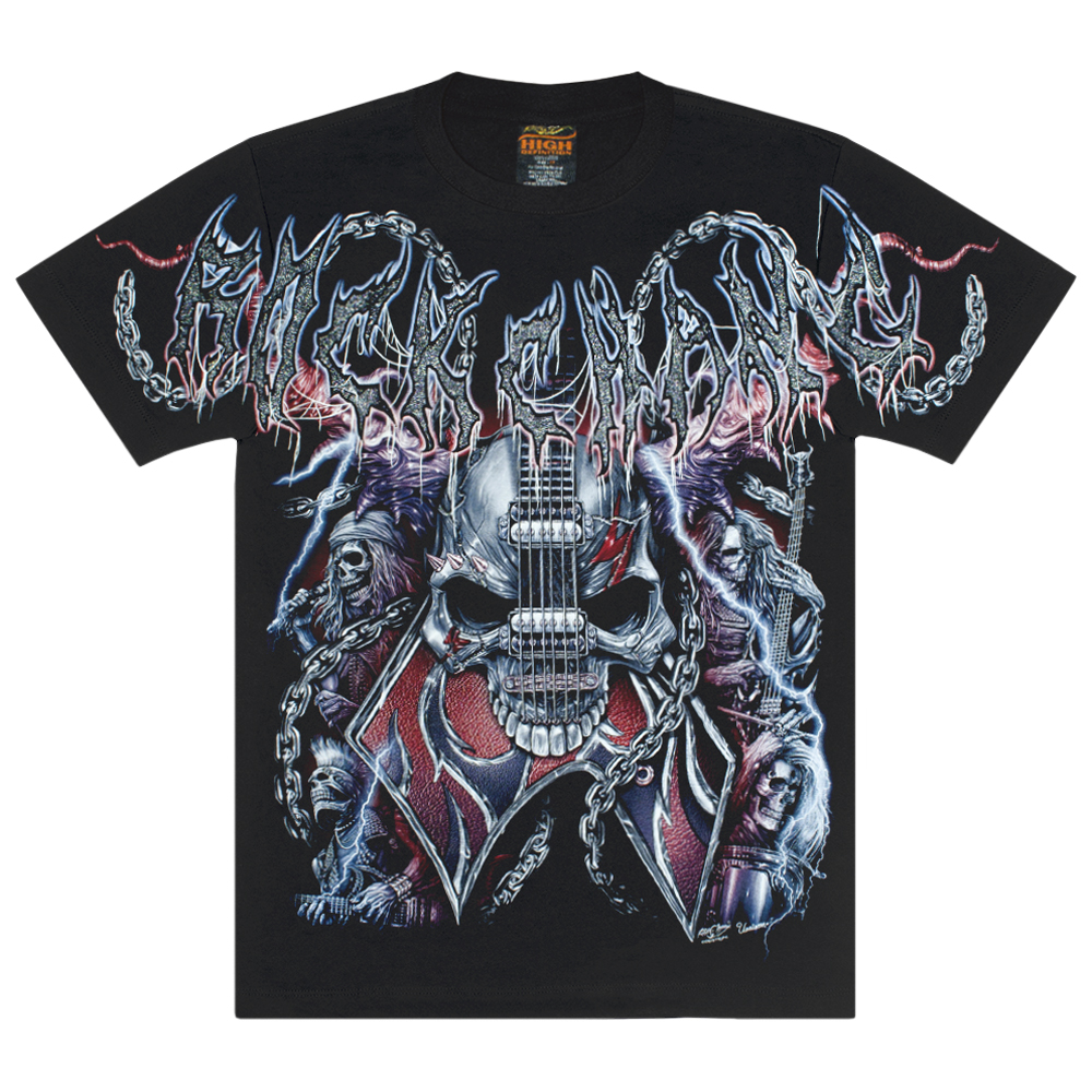 Футболка Guitar Skull - Metal Band