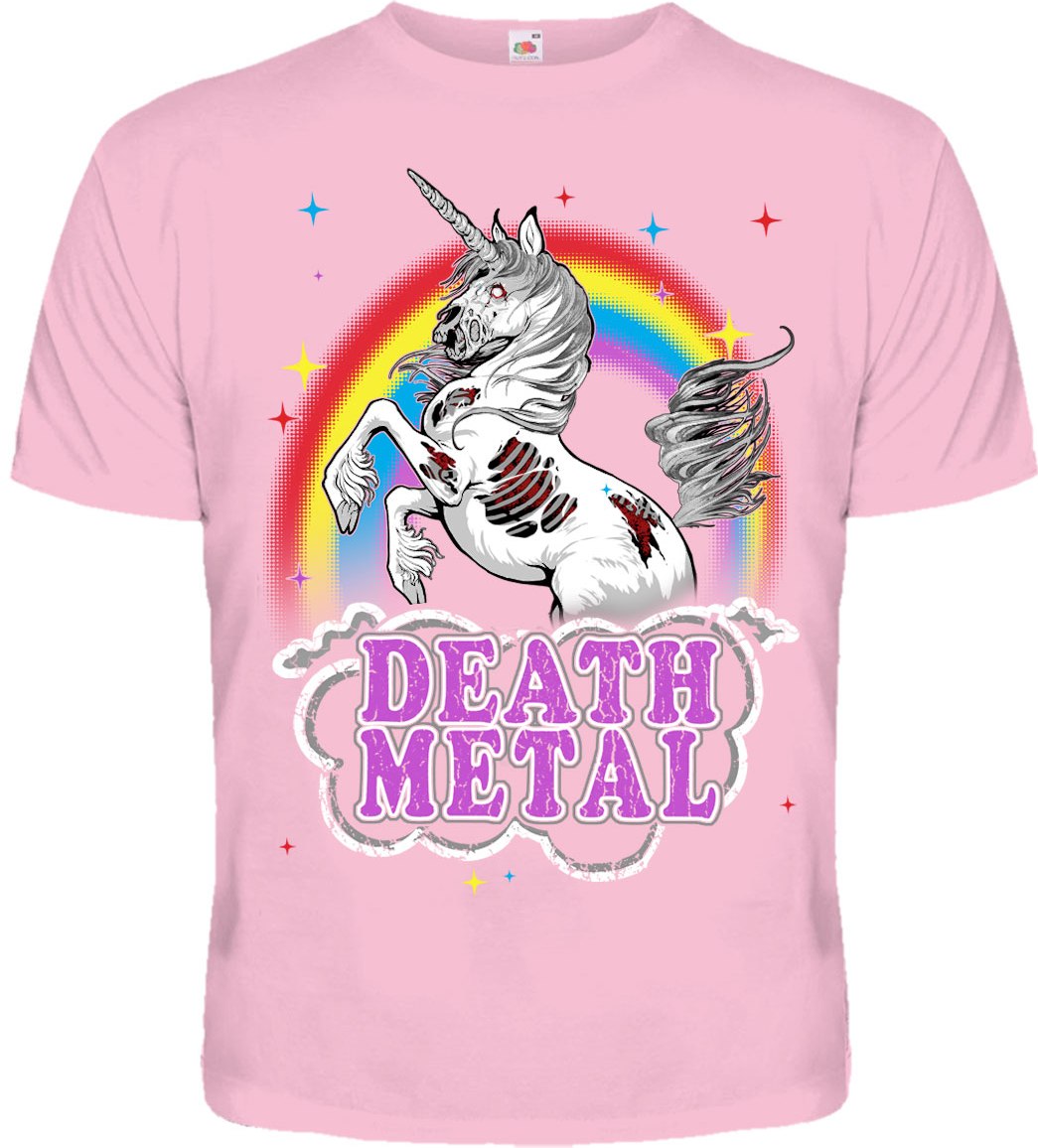 Рожева футболка Death Metal (Unicorn) Рожева футболка Death Metal (Unicorn)