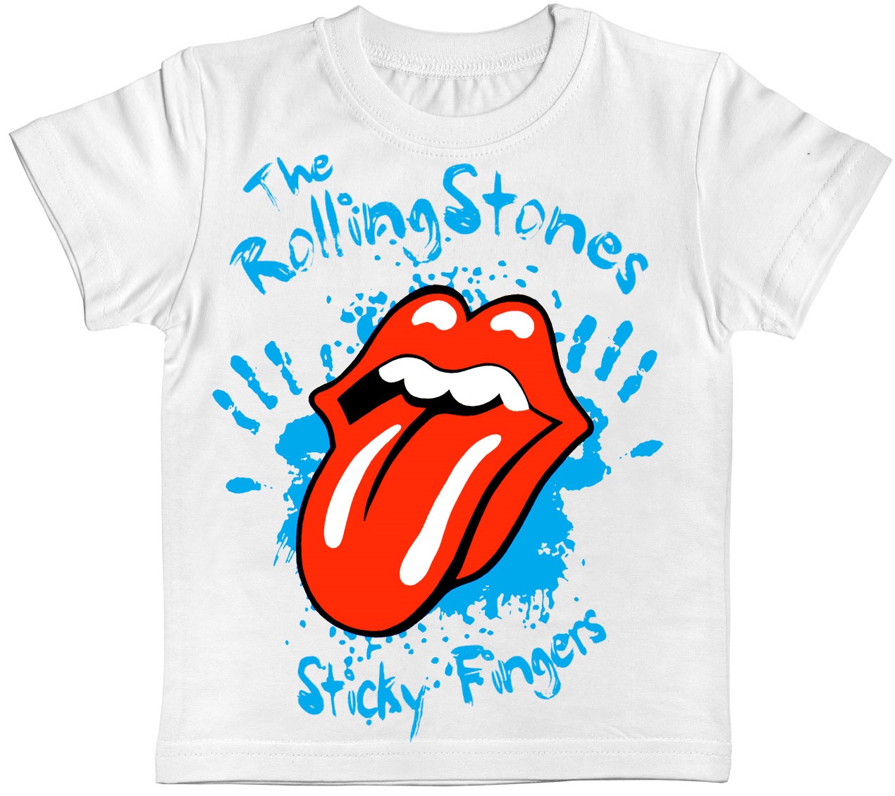 Детская футболка The Rolling Stones "Sticky Fingers" белая